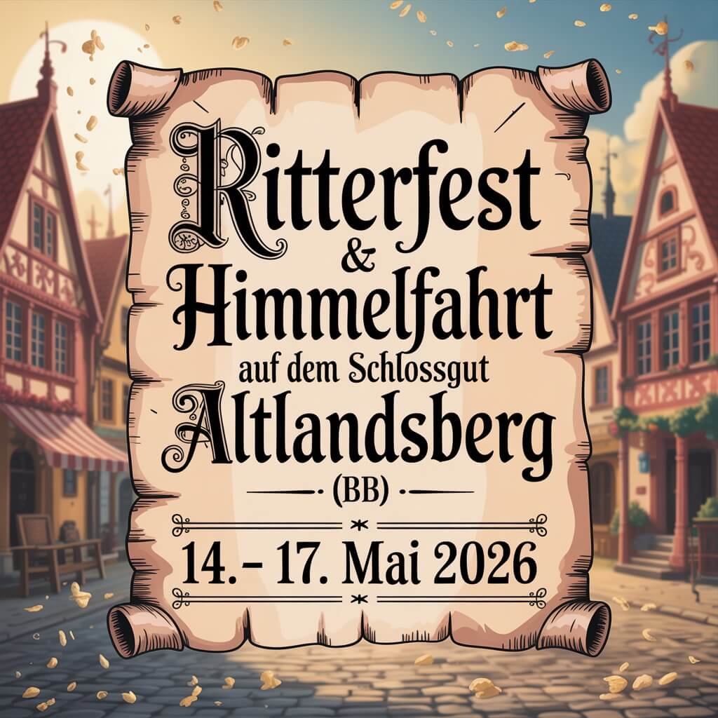 Ritterfest & Himmelfahrt auf dem Schlossgut Altlandsberg 2026