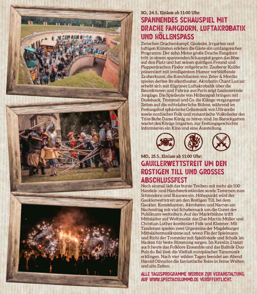 23. Spectaculum Magdeburgense & 15. Magdeburger Festungstage 2026