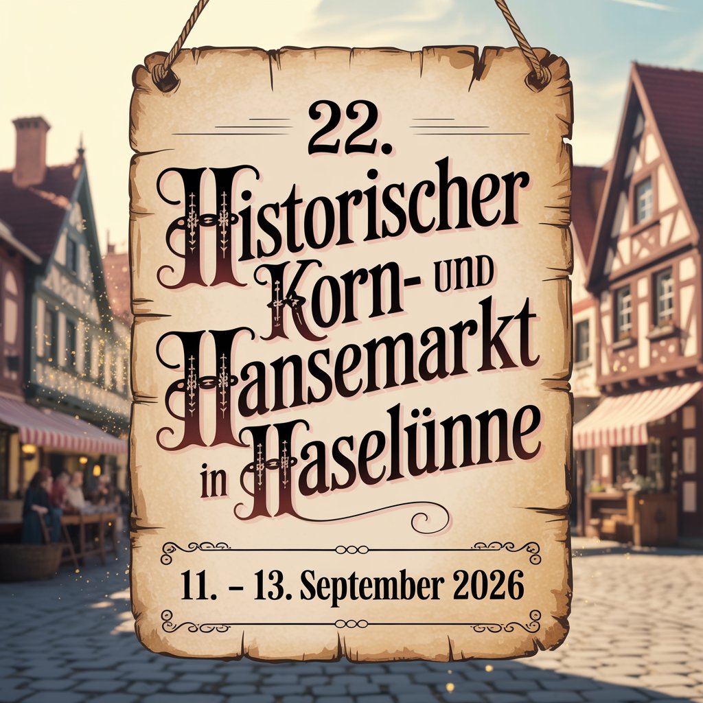 22. Historischer Korn- und Hansemarkt in Haselünne 2026