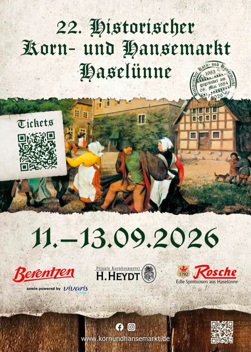 22. Historischer Korn- und Hansemarkt in Haselünne 2026