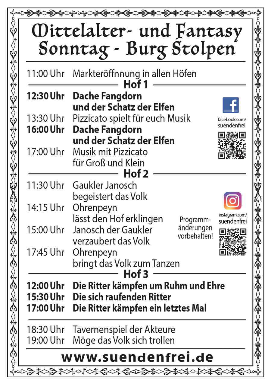 Drachen und Ritter auf Burg Stolpen 2026