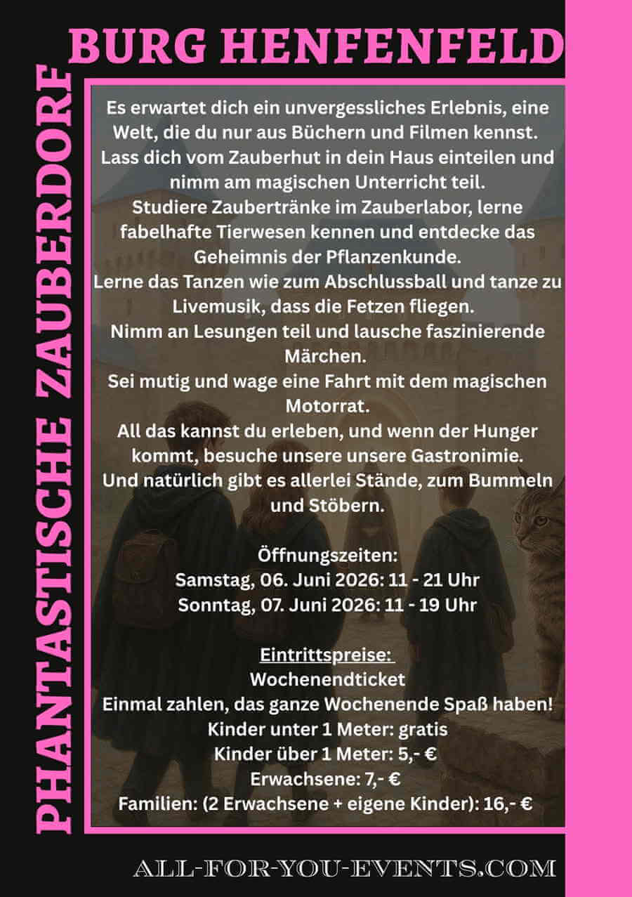 Phantastische Zauberdorf Henfenfeld 2026
