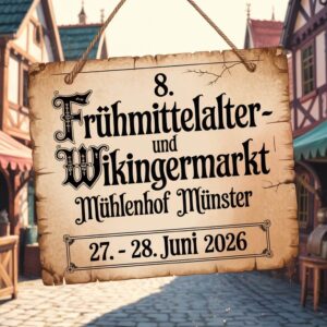 8. Frühmittelalter- und Wikingermarkt Mühlenhof Münster 2026