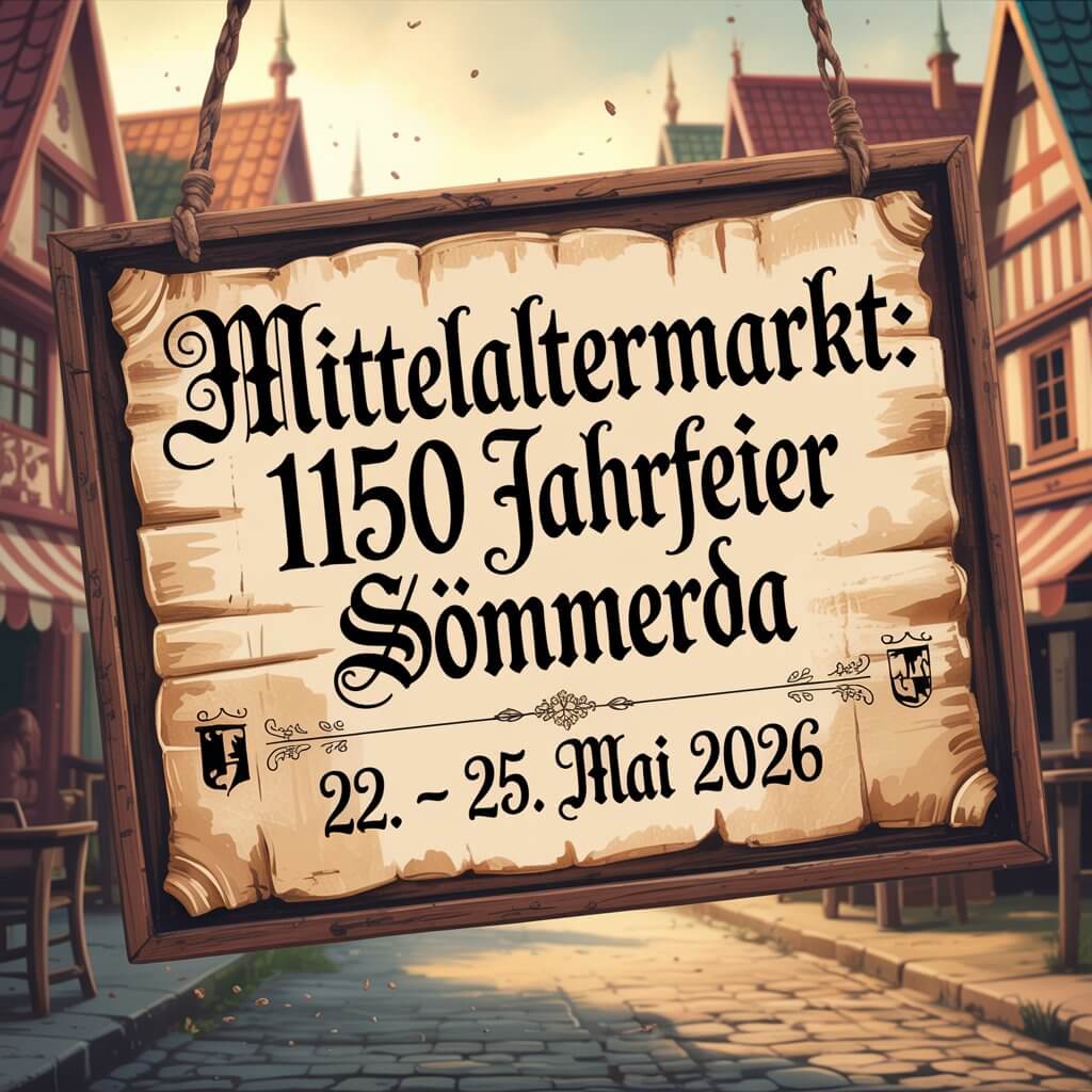 Fantasy- & Mittelaltermarkt: 1150 Jahrfeier Sömmerda 2026