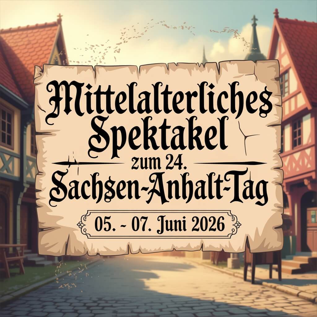 Mittelalterliches Spektakel zum 24. Sachsen-Anhalt-Tag 2026