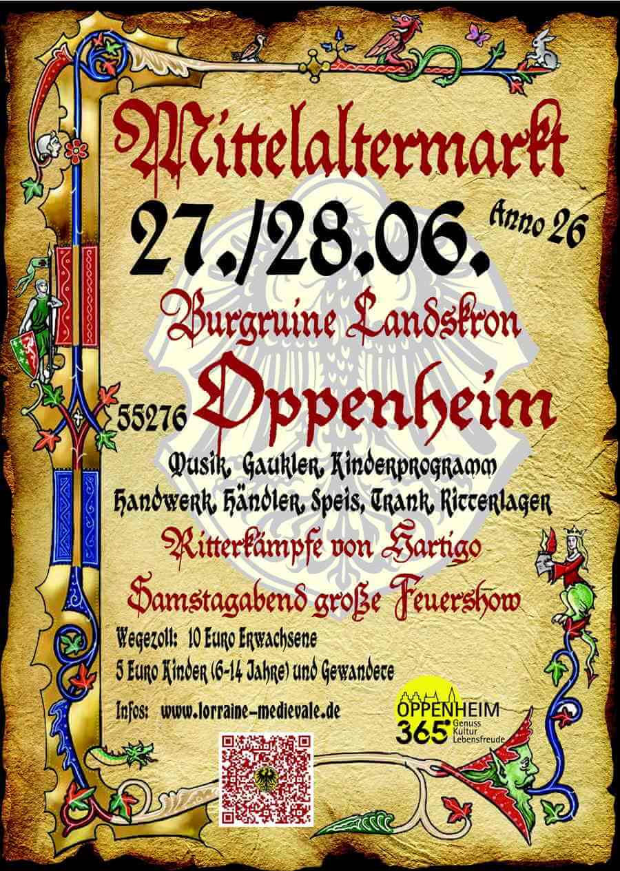 Mittelaltermarkt Burg Landskron 2026