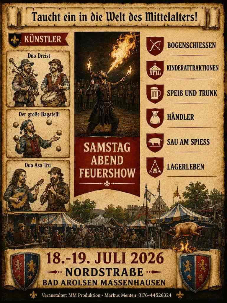 3. Mittelaltermarkt Massenhausen (HE) 2026