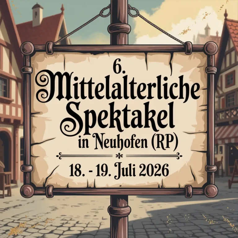 6. Mittelalterliche Spektakel in Neuhofen (RP) 2026