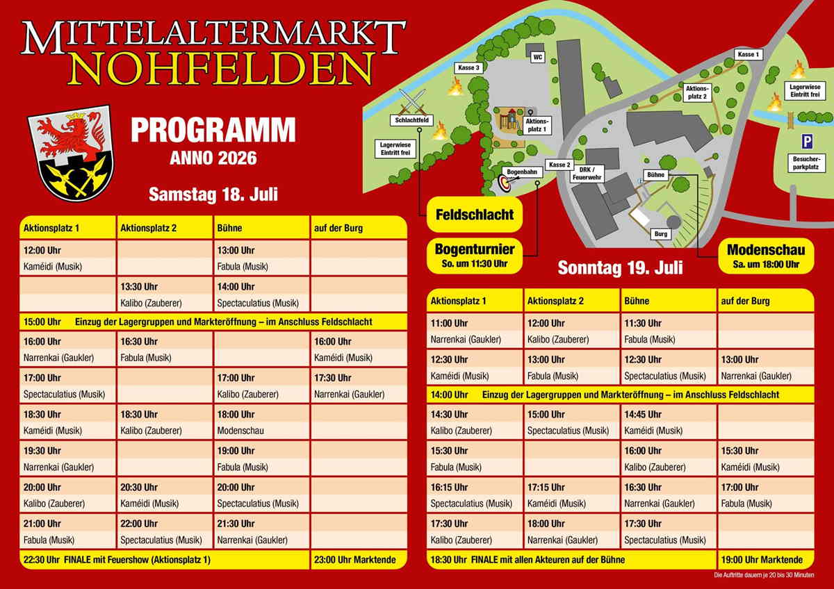 28. Mittelaltermarkt Nohfelden (SL) 2026