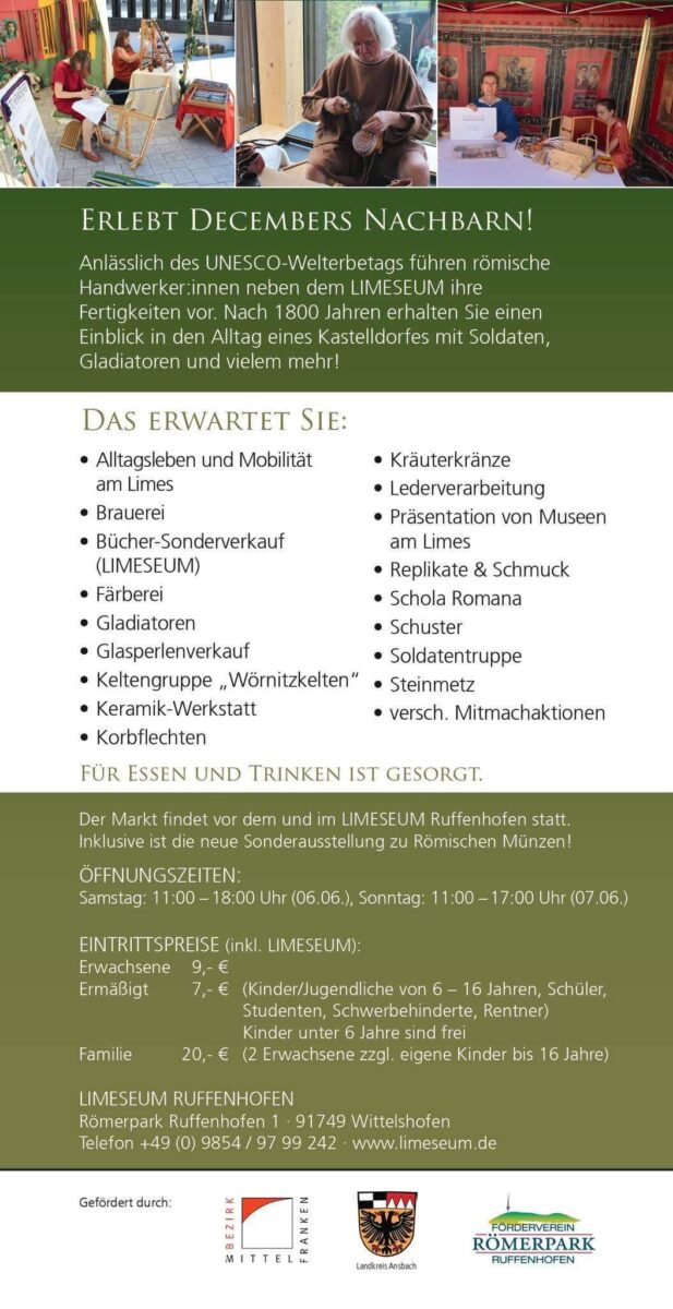 Römischer Handwerker-Markt Ruffenhofen 2026