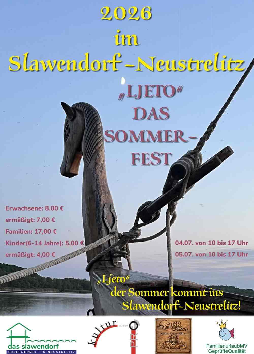 LJETO – Mittelalterlicher Sommermarkt im Slawendorf Neustrelitz 2026
