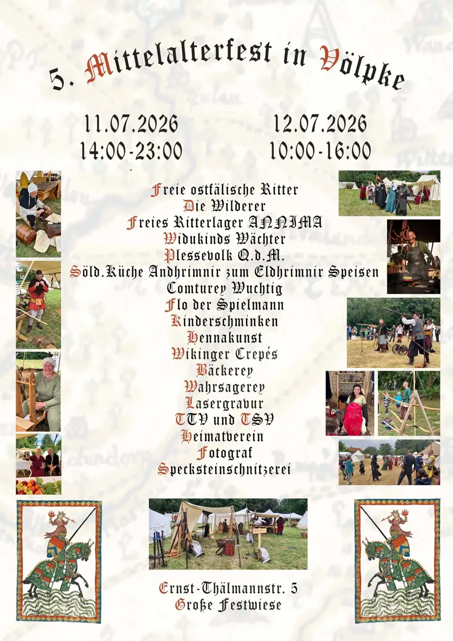 5. Mittelalterfest in Völpke (ST) 2026