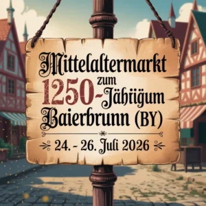Mittelaltermarkt zum 1250-jährigen Jubiläum Baierbrunn (BY) 2026