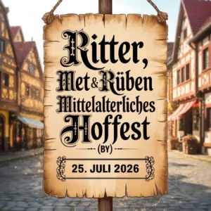 Ritter, Met & Rüben – Mittelalterliches Hoffest in Tauchersdorf (BY) 2026