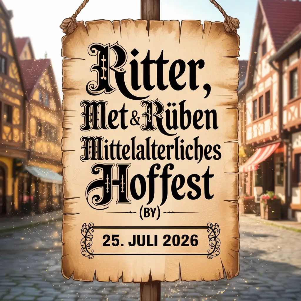 Ritter, Met & Rüben – Mittelalterliches Hoffest in Tauchersdorf (BY) 2026