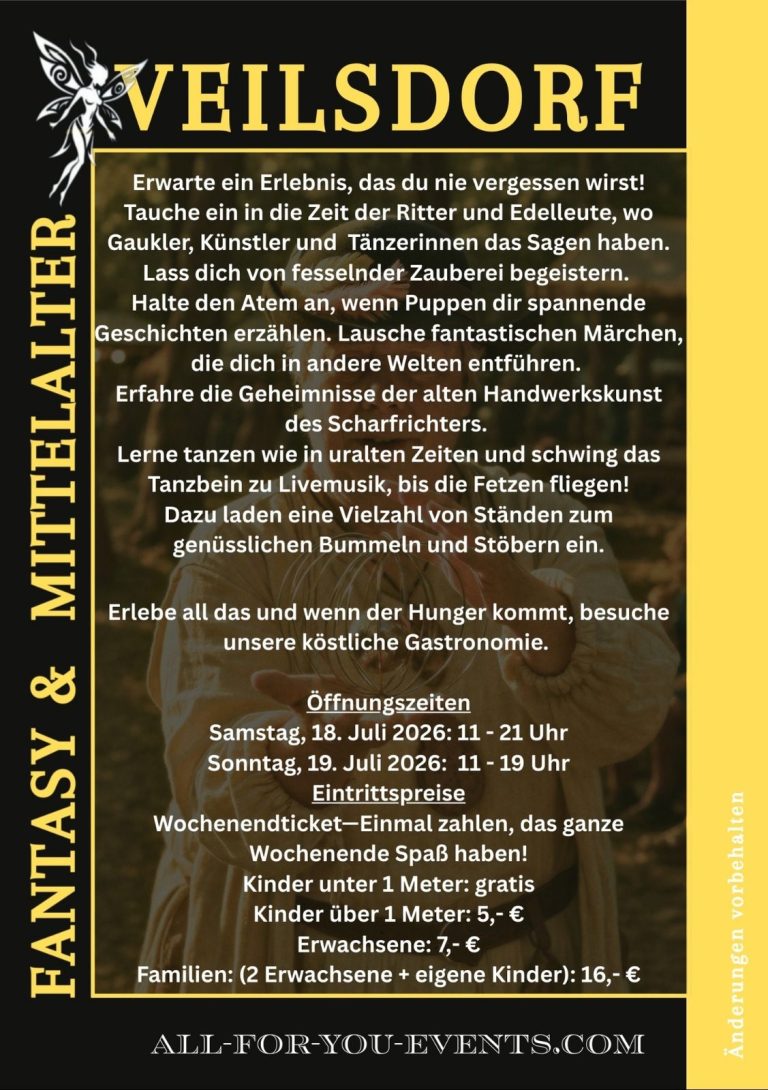 Fantasy- & Mittelaltermarkt Veilsdorf (TH) 2026