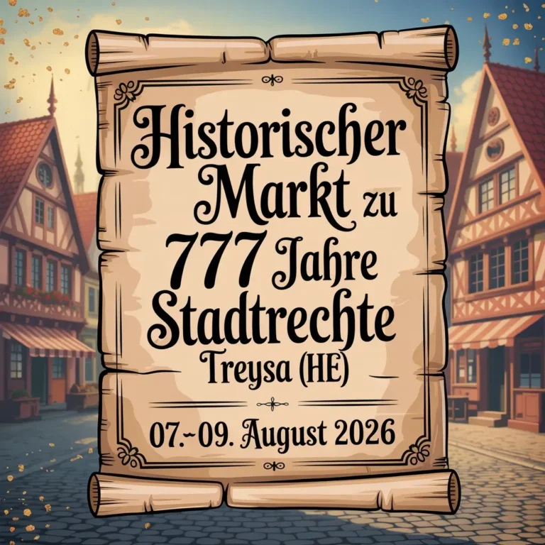 Historischer Markt zu 777 Jahre Stadtrechte Treysa (HE) 2026