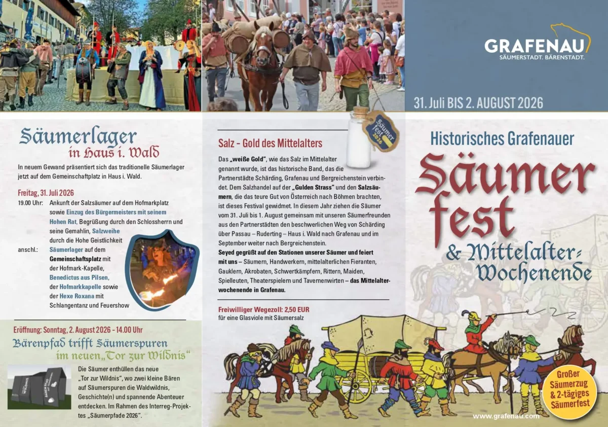 Historisches Grafenauer Säumerfest & Mittelalter-Wochenende (BY) 2026