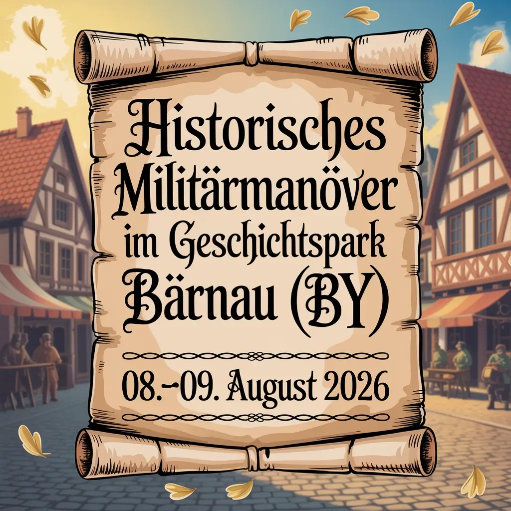 Historisches Militärmanöver im Geschichtspark Bärnau (BY) 2026