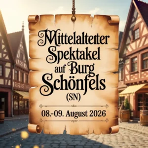 Mittelalterspektakel auf Burg Schönfels (SN) 2026