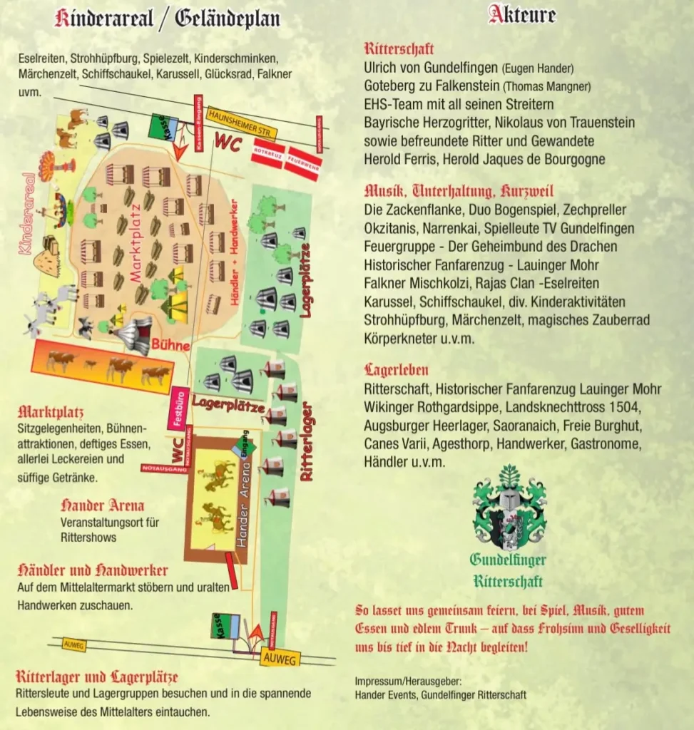 Programm Mittelalterliches Spectaculum Gundelfingen a. d. Donau (BY) 2026