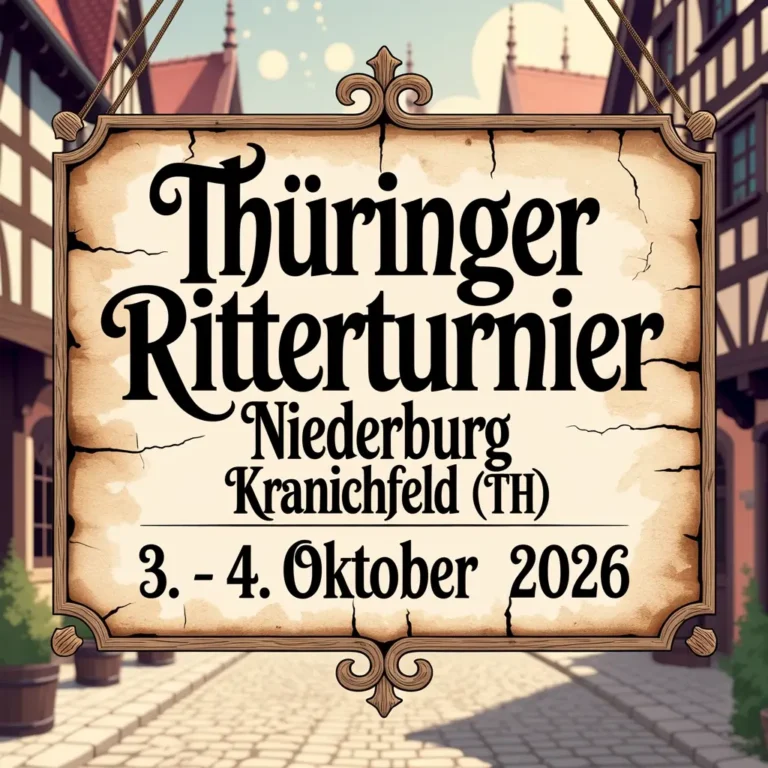 Thüringer Ritterturnier Niederburg Kranichfeld (TH) 2026