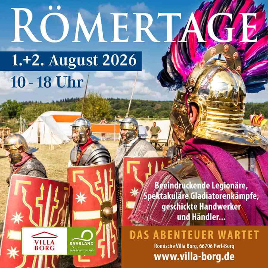 Römertage in der Villa Borg (SL) 2026