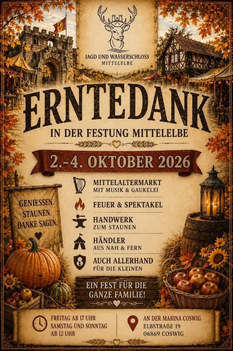 Erntedankfest in der Festung Mittelelbe (ST) 2026