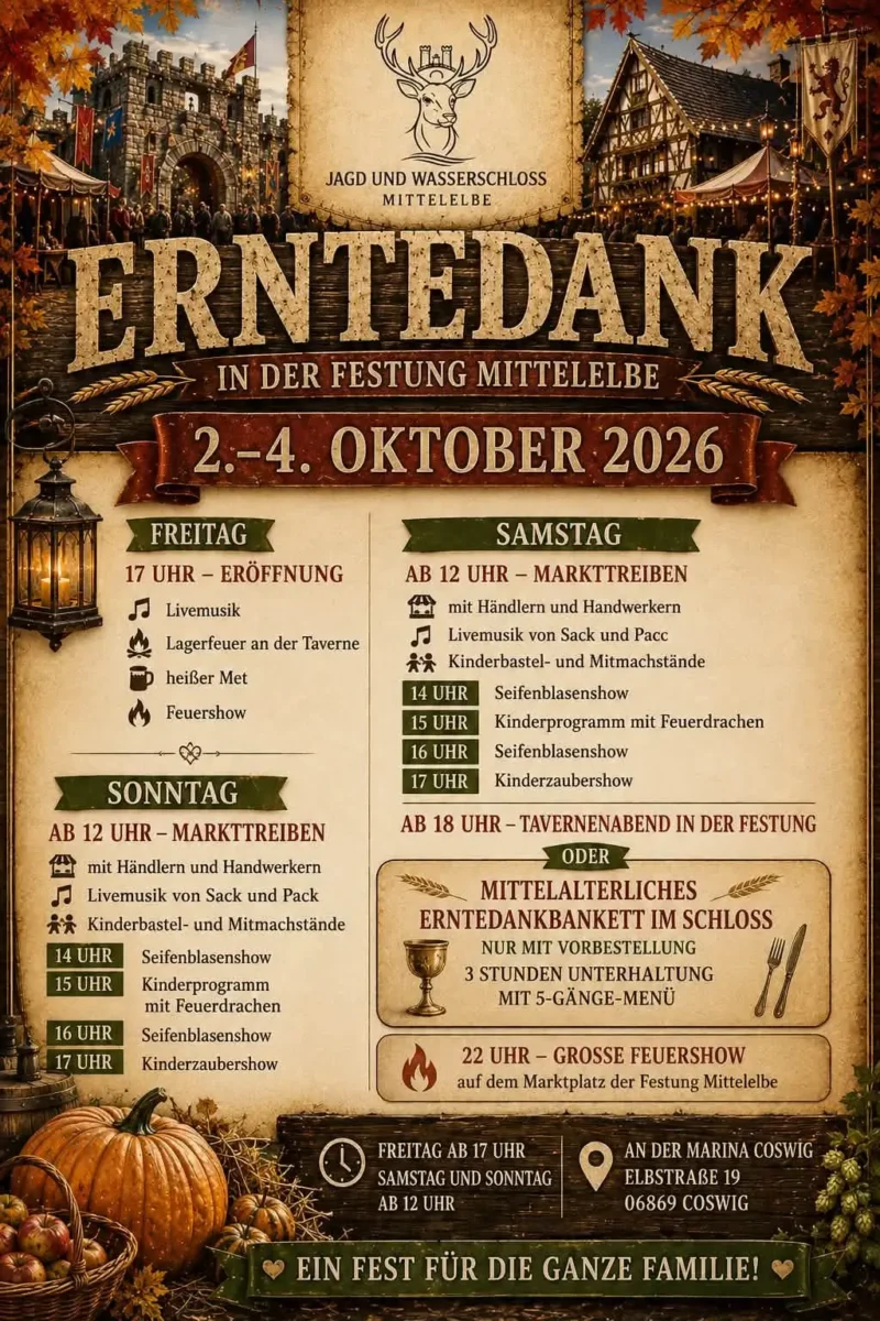 Erntedankfest in der Festung Mittelelbe (ST) 2026