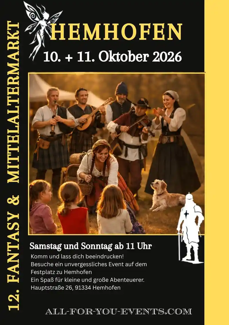 12. Fantasy- & Mittelaltermarkt Hemhofen 2026