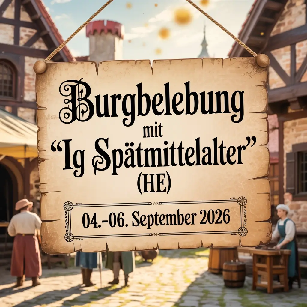 Burgbelebung mit „IG Spätmittelalter“ (HE) 2026