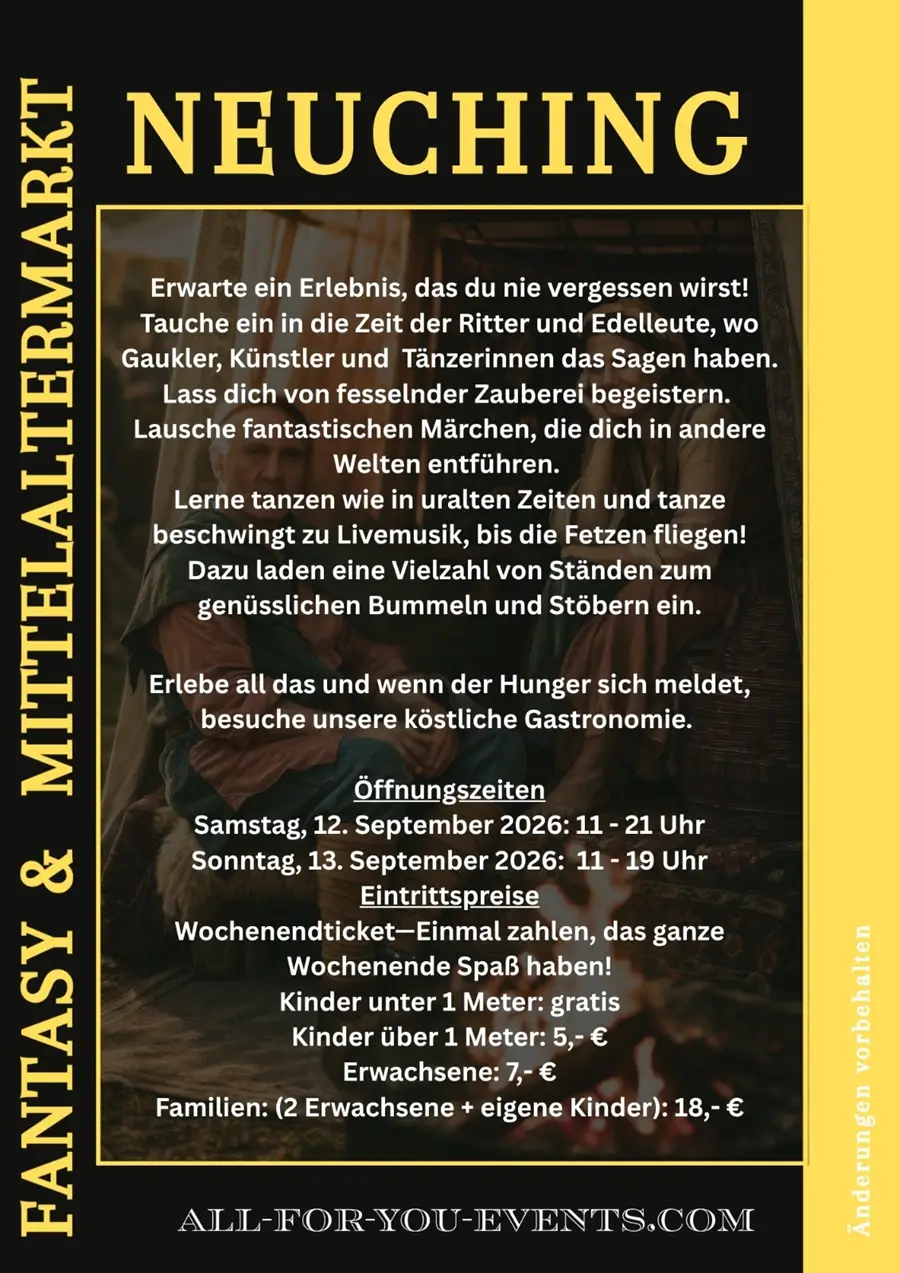 Fantasy- & Mittelaltermarkt Neuching (BY) 2026