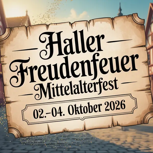 Haller Freudenfeuer – Mittelalterfest 2026