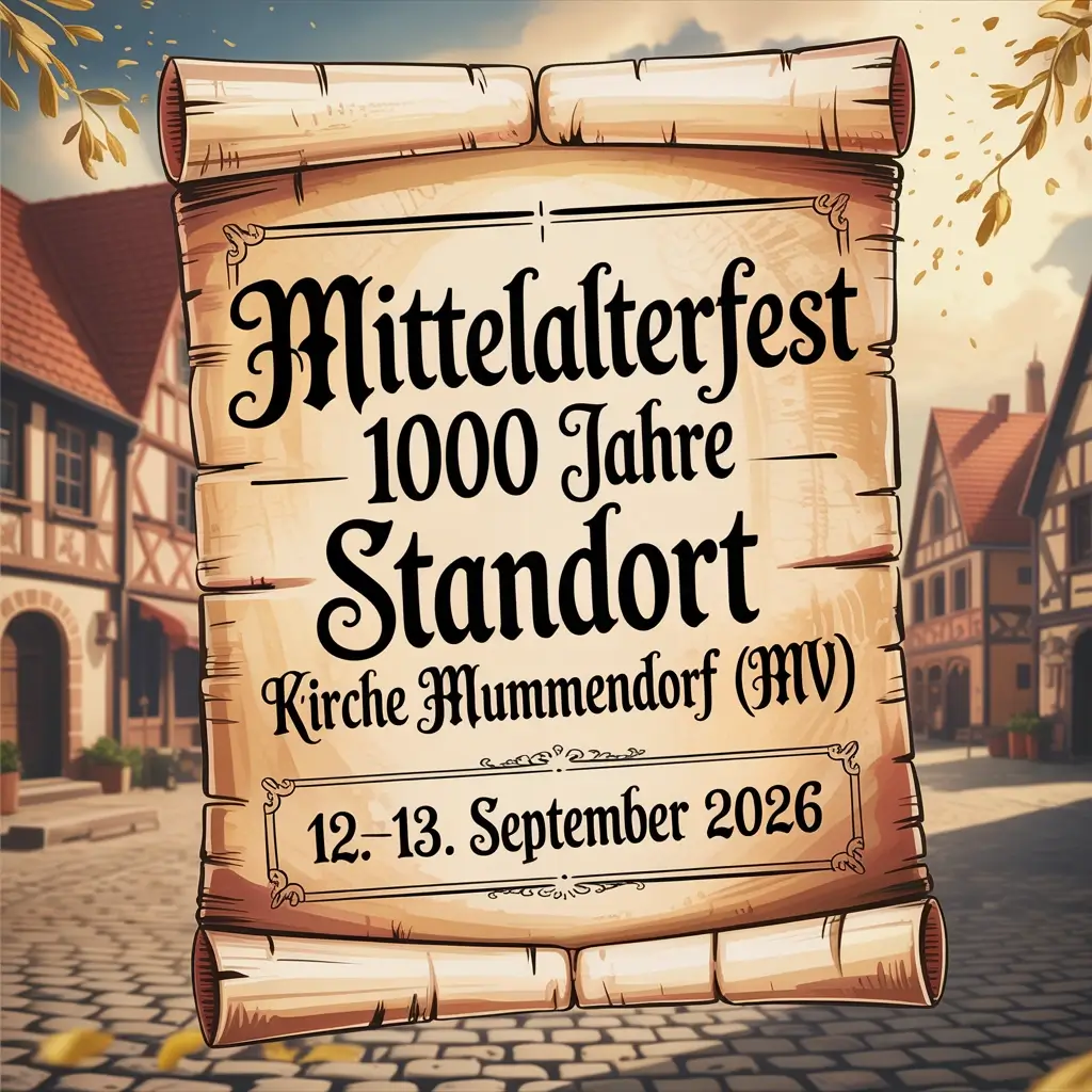 Mittelalterfest – 1000 Jahre Standort Kirche Mummendorf (MV) 2026