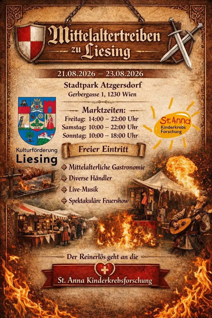 Mittelaltertreiben zu Liesing (Österreich) 2026