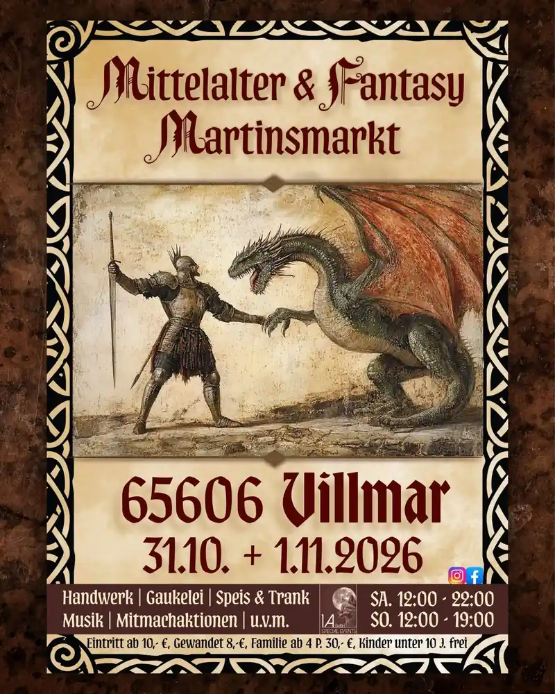Mittelalter & Fantasy Martinsmarkt Villmar 2026