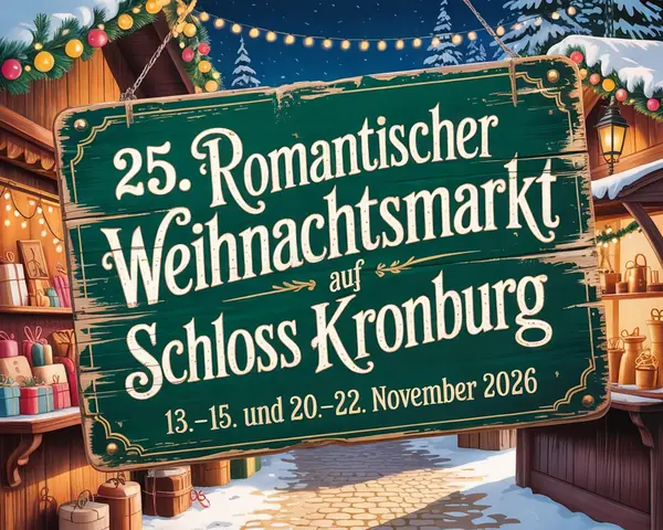 25. Romantische Weihnachtsmarkt auf Schloss Kronburg 2026