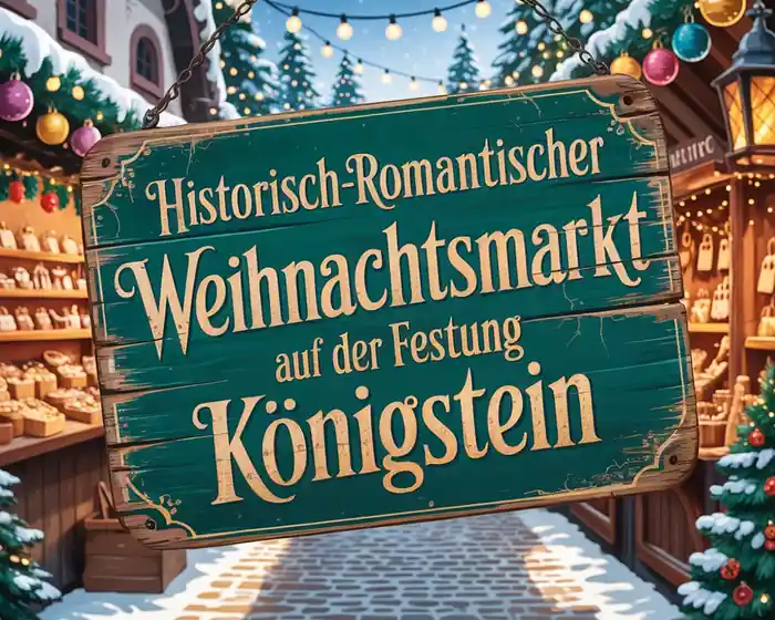 Historisch-romantischer Weihnachtsmarkt auf der Festung Königstein 2026