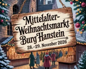 Mittelalter-Weihnachtsmarkt Burg Hanstein 2026
