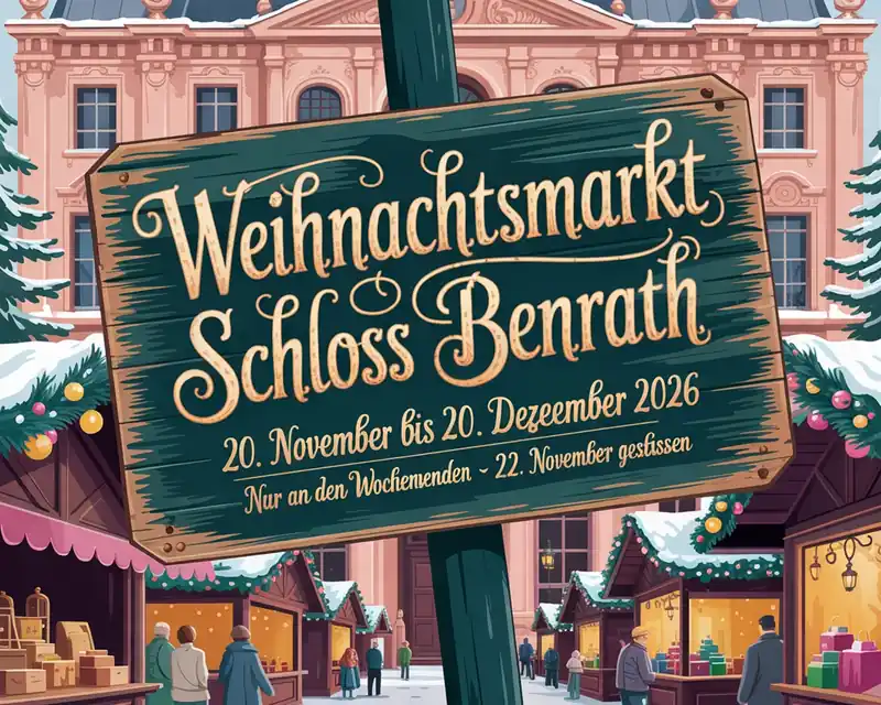 Weihnachtsmarkt Schloss Benrath 2026