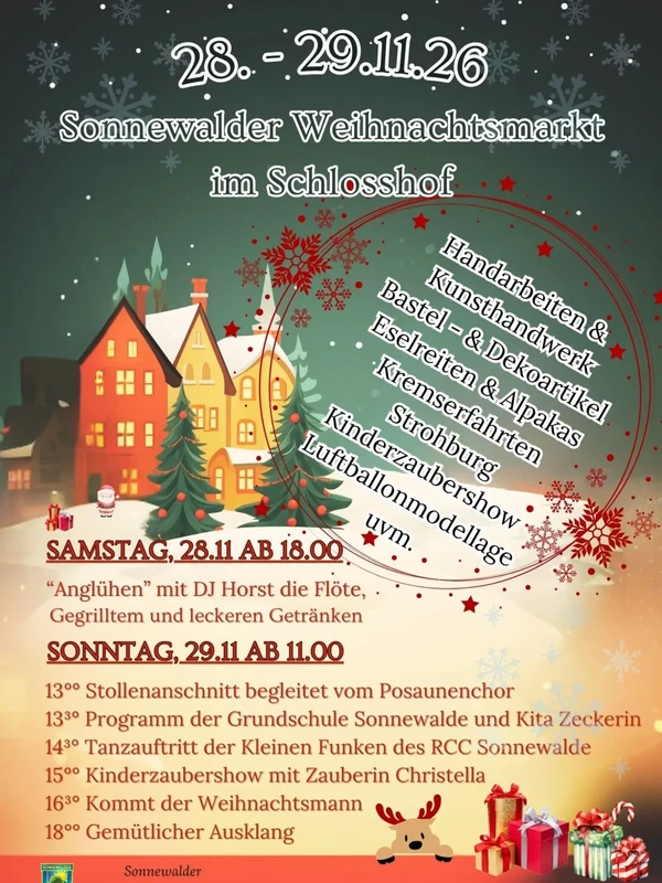 Sonnewalder Weihnachtsmarkt 2026