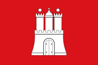Flagge von Hamburg
